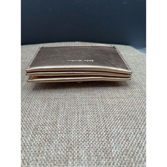 New Michael Kors Cece Small Pale Gold Leather Wallet Card Case - Picture 6 of 13